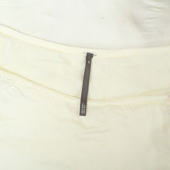 Anthropologie Floral Eyelet Embordered Midi Skirt Mid Waisted Cream L-P 280437 - Picture 5 of 5